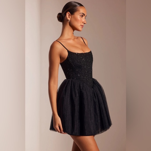 Oh Polly Eugenie Embellished Corset Tulle Dress - Picture 2 of 7